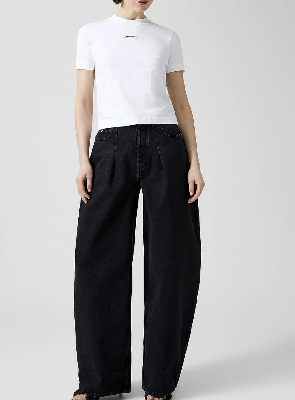 de-Nîmes Ovalo structured barrel jean