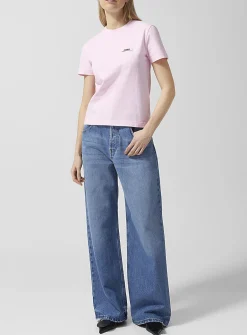 de-Nîmes wide-leg jean