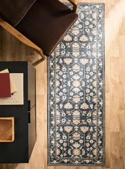 Desert bloom print hallway rug