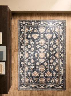 Desert bloom print rug