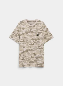 Desert camouflage pocket T-shirt