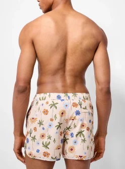 Desert pattern swim trunk