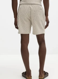 Diamond jacquard short