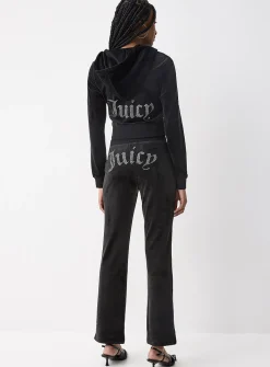 Diamond logo velvet pant