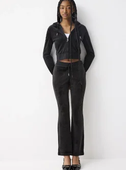 Diamond logo velvet pant