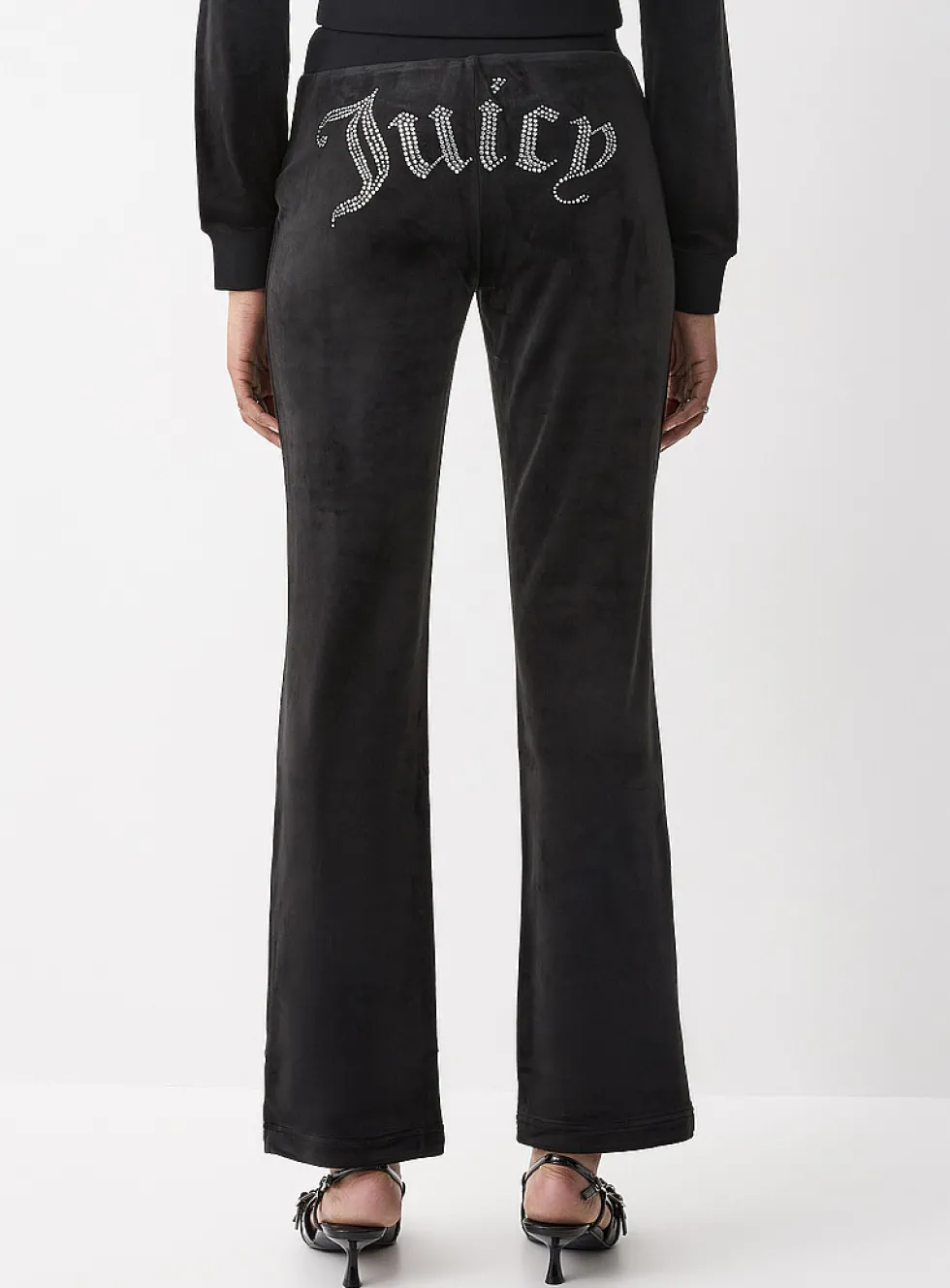 Diamond logo velvet pant