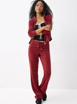 Diamond logo velvet pant
