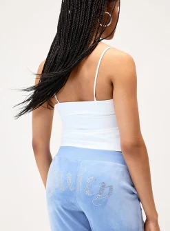 Diamond logo velvet pant