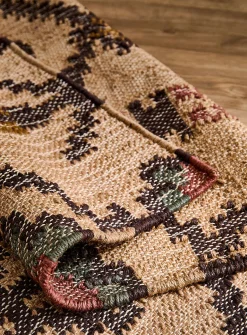 Diamonds and flowers kilim hallway rug