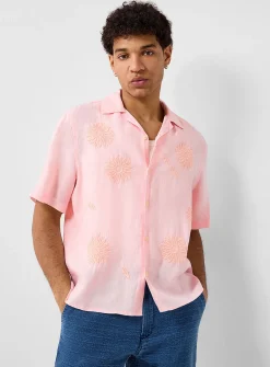 Didcot embroidered flower shirt