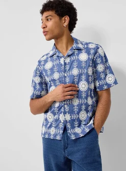 Didcot mosaic embroidery shirt