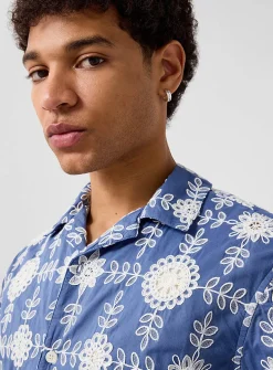 Didcot mosaic embroidery shirt