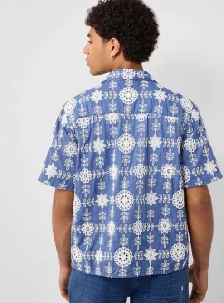 Didcot mosaic embroidery shirt