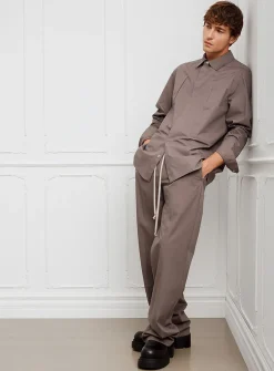 Dietrich drawstring poplin pant
