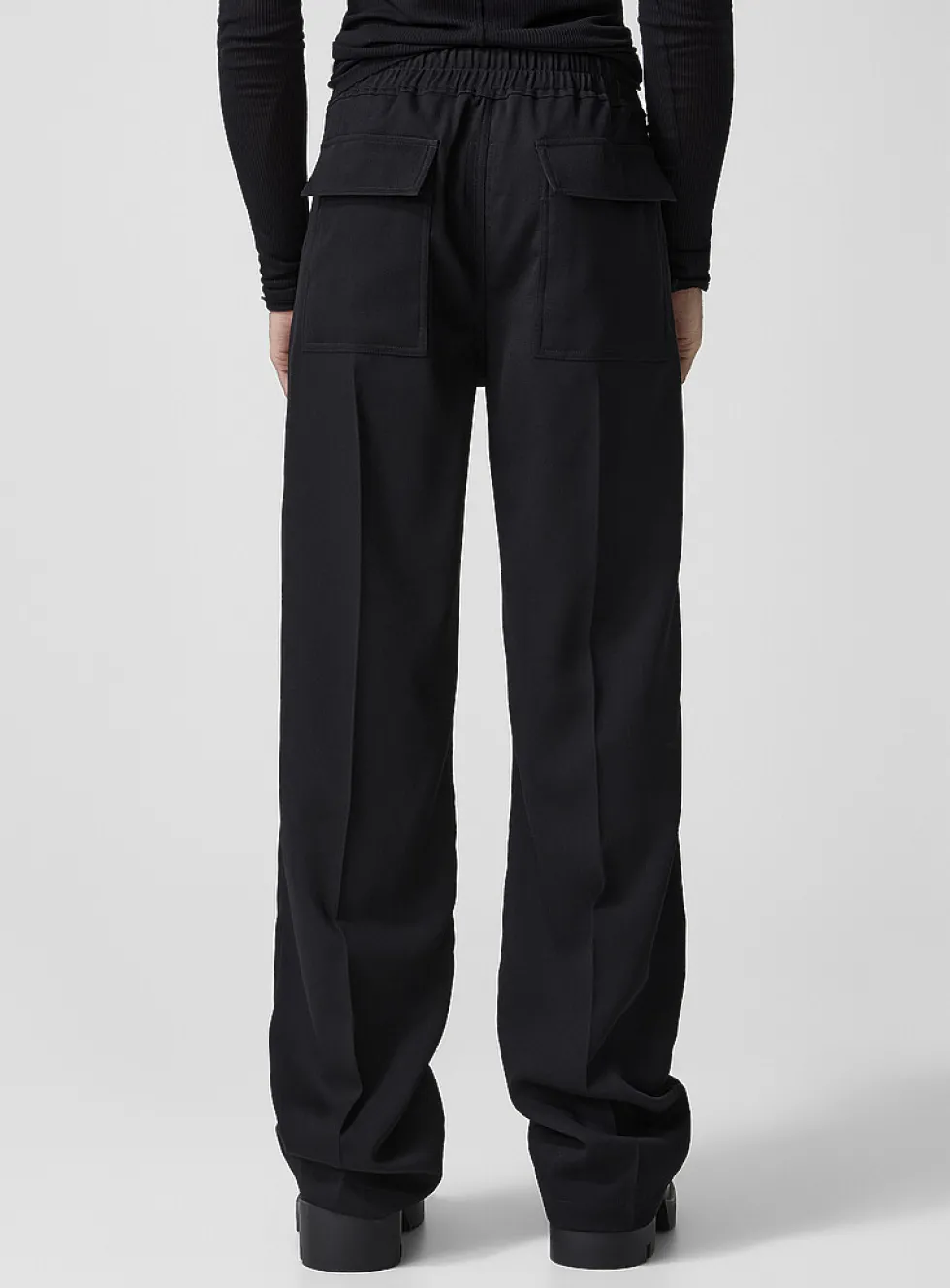 Dietrich drawstring virgin wool pant