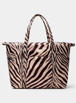 Dina patterned XL tote bag