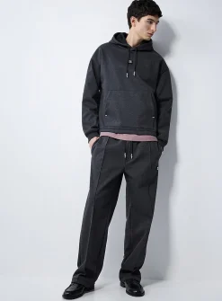 Dineto charcoal structured jersey pant