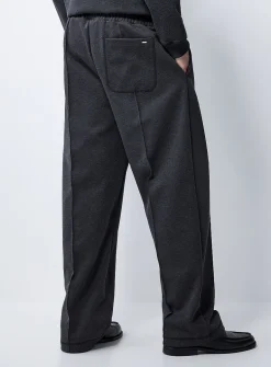 Dineto charcoal structured jersey pant