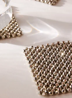 Disco beads coasters