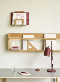 Display natural wood wall shelf