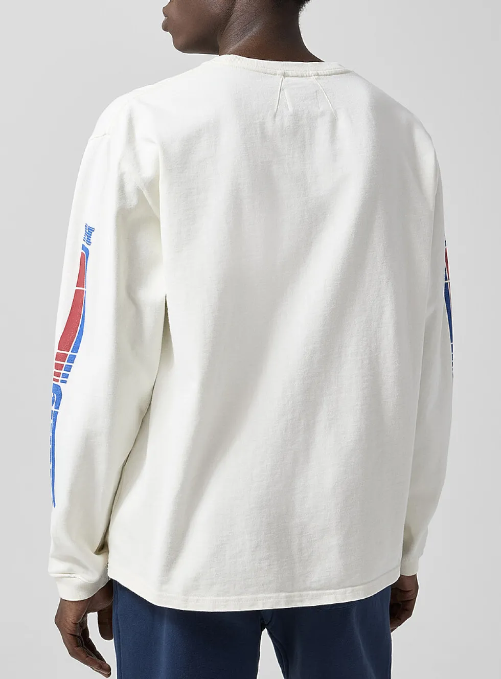 Distressed logo long-sleeve T-shirt