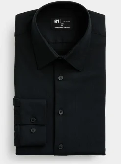Dobby stretch shirt