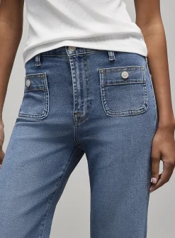Dojo modern patch-pocket jean