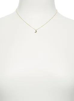 Domed moon necklace