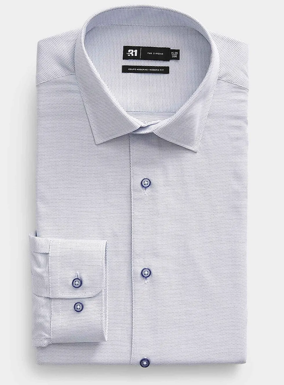 Dotted jacquard shirt