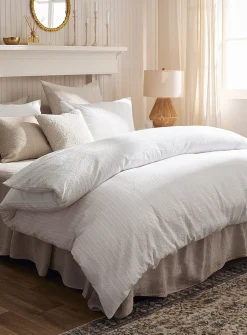 Dotted stripes duvet cover set