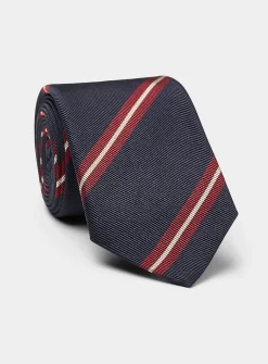 Double preppy stripe tie