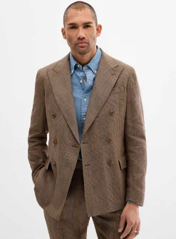 Double-breasted Prince of Wales jacket