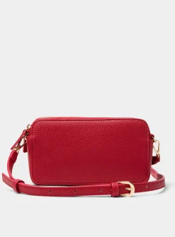 Double-compartment minimalist crossbody bag