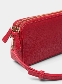 Double-compartment minimalist crossbody bag