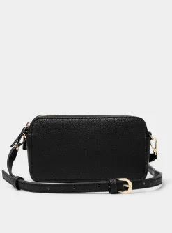 Double-compartment minimalist crossbody bag