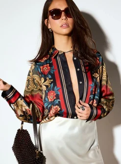 Double-faced satin shirt
