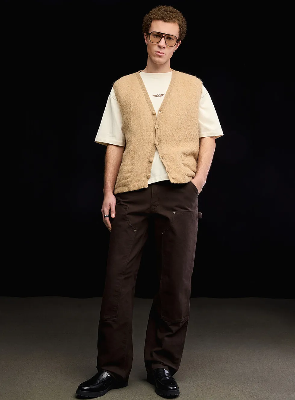 Double-knee carpenter pant