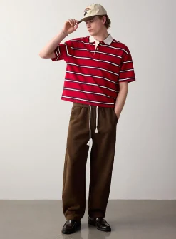 Double-knit barrel pant