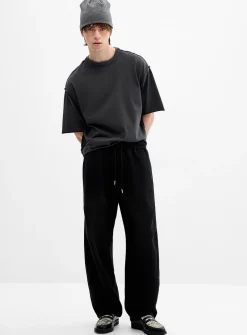 Double-knit barrel pant