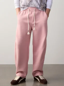 Double-knit barrel pant