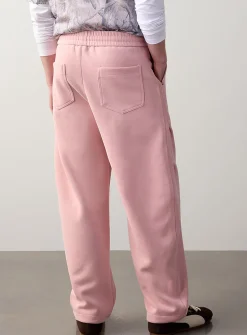 Double-knit barrel pant