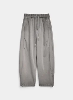Double-knit barrel pant