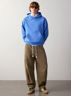 Double-knit barrel pant