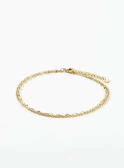 Double-row ankle chain