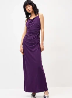 Draped maxi dress