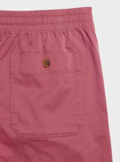 Drawstring-waist chino short