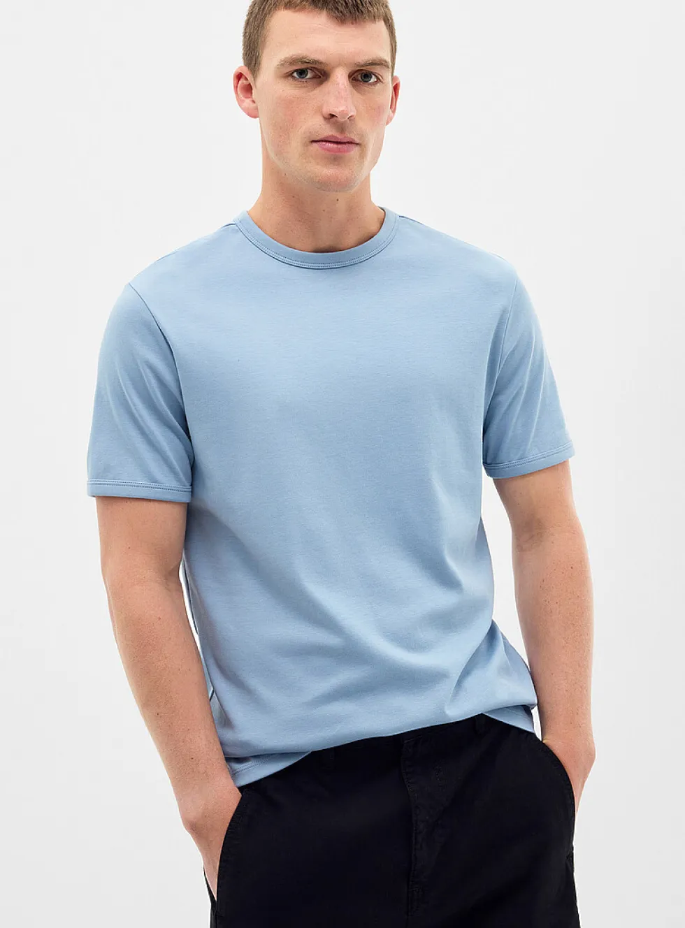 Dressy Pima cotton jersey T-shirt