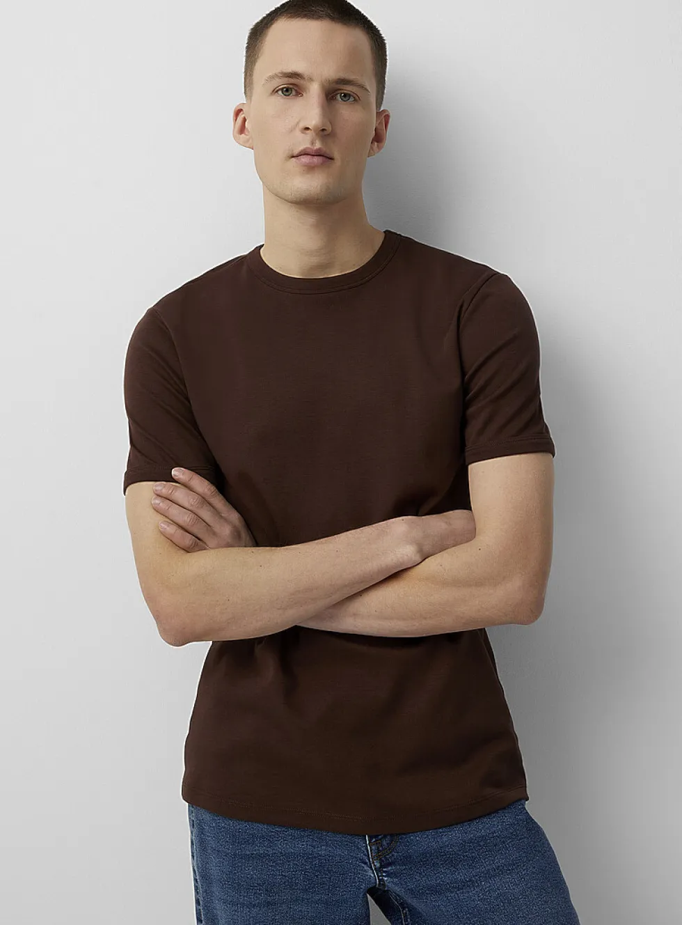 Dressy Pima cotton jersey T-shirt