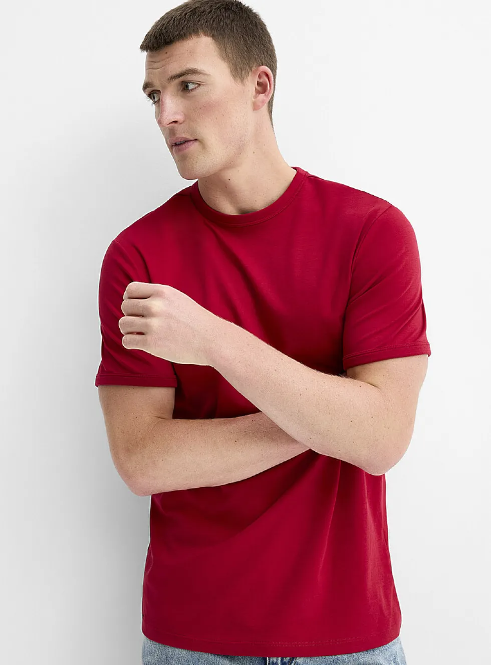 Dressy Pima cotton jersey T-shirt