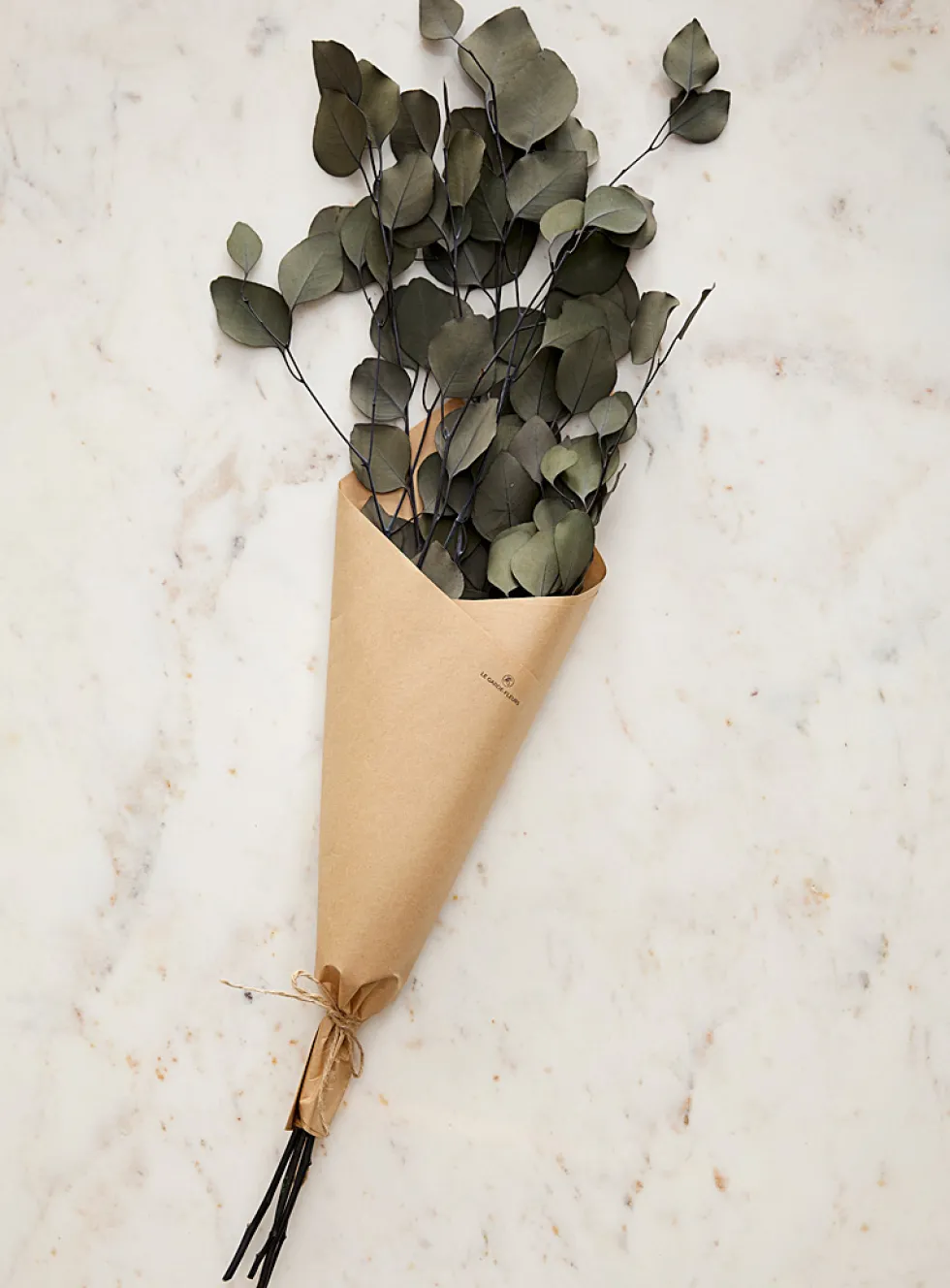 Dried eucalyptus populus wreath